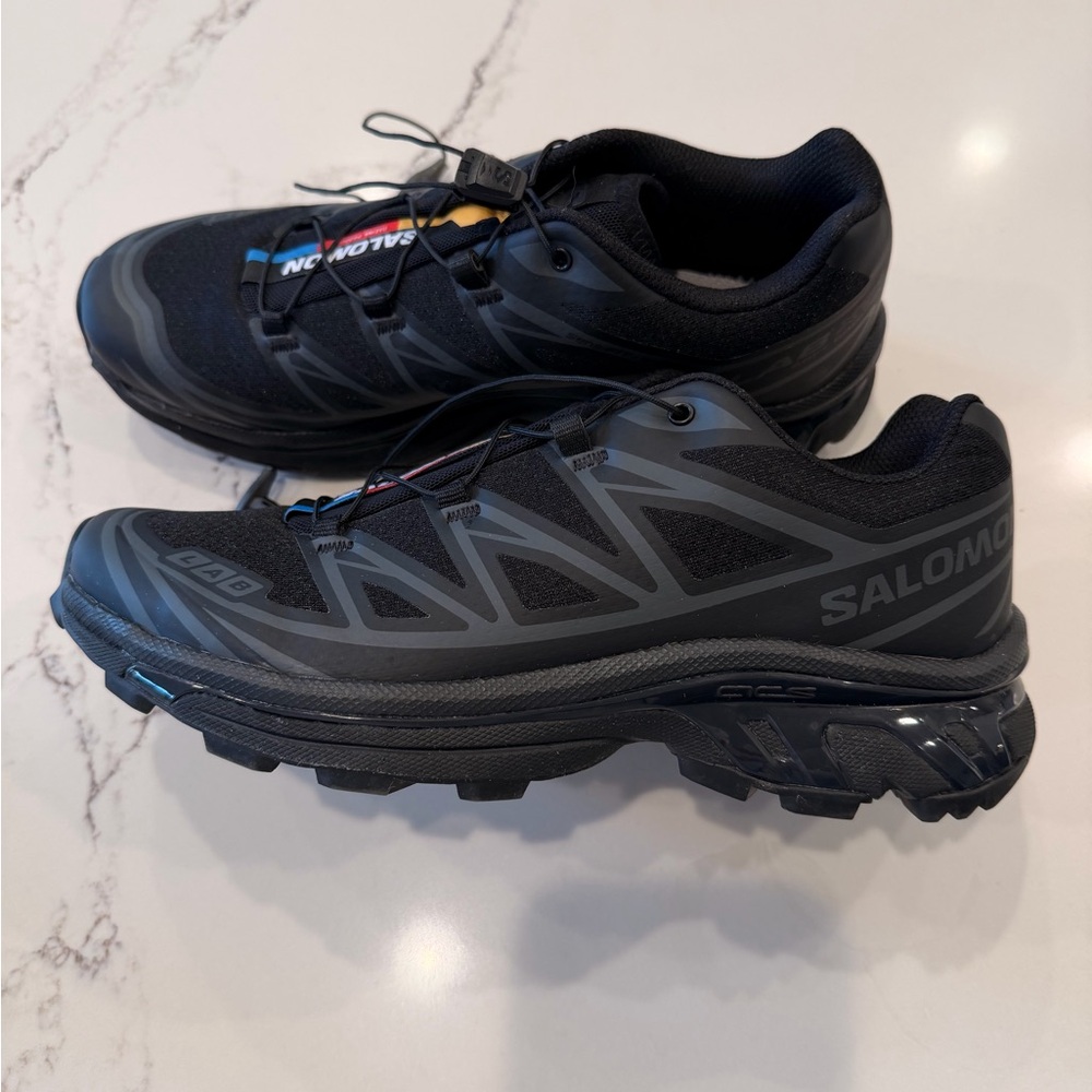 Salomon Black Athletic Trail Shoes - Picture 3 of 6